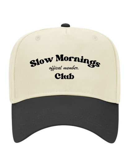 Slow Mornings Vintage Snapback in Black Natural