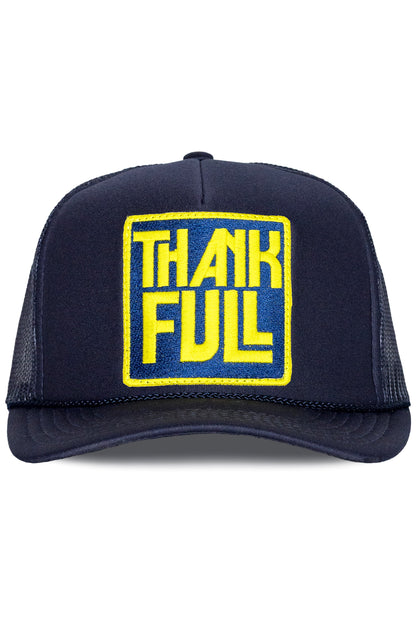 Thankful Trucker Hat in Navy