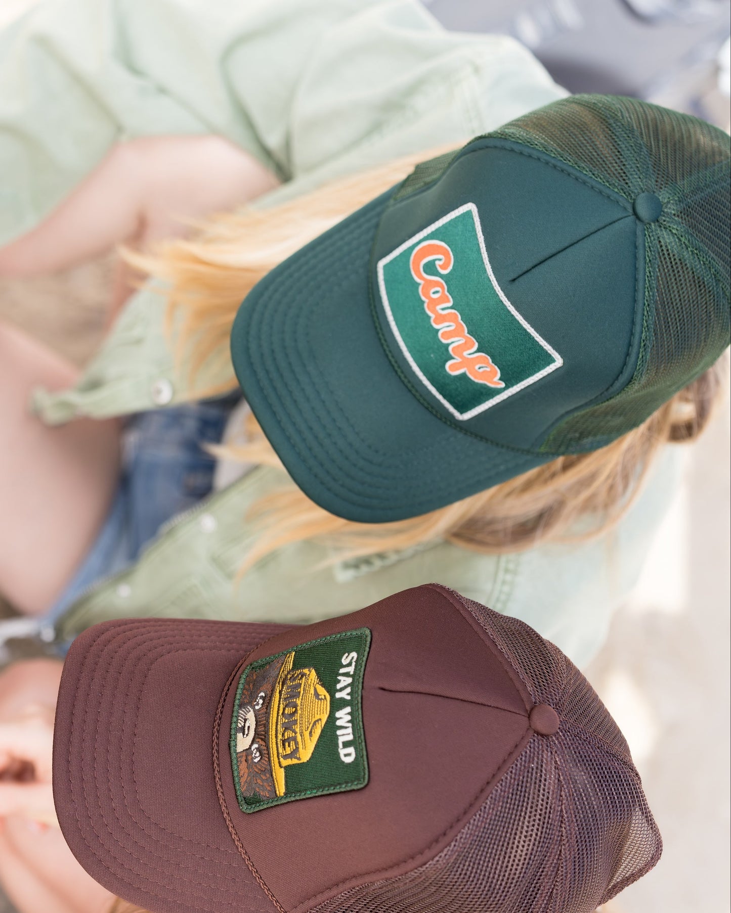 Camp Trucker Hat in Emerald Green