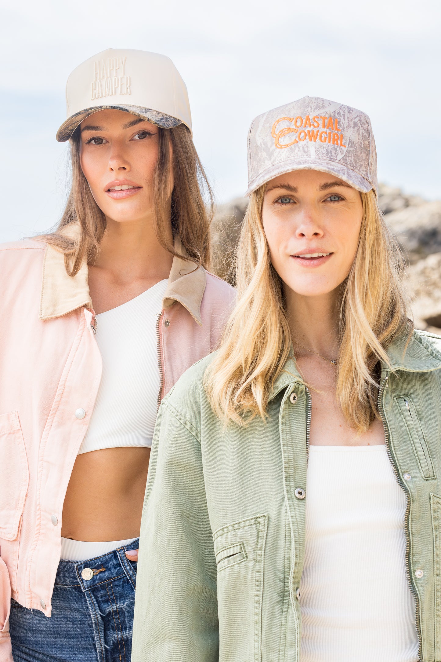 Happy Camper Snapback Hat in Camo