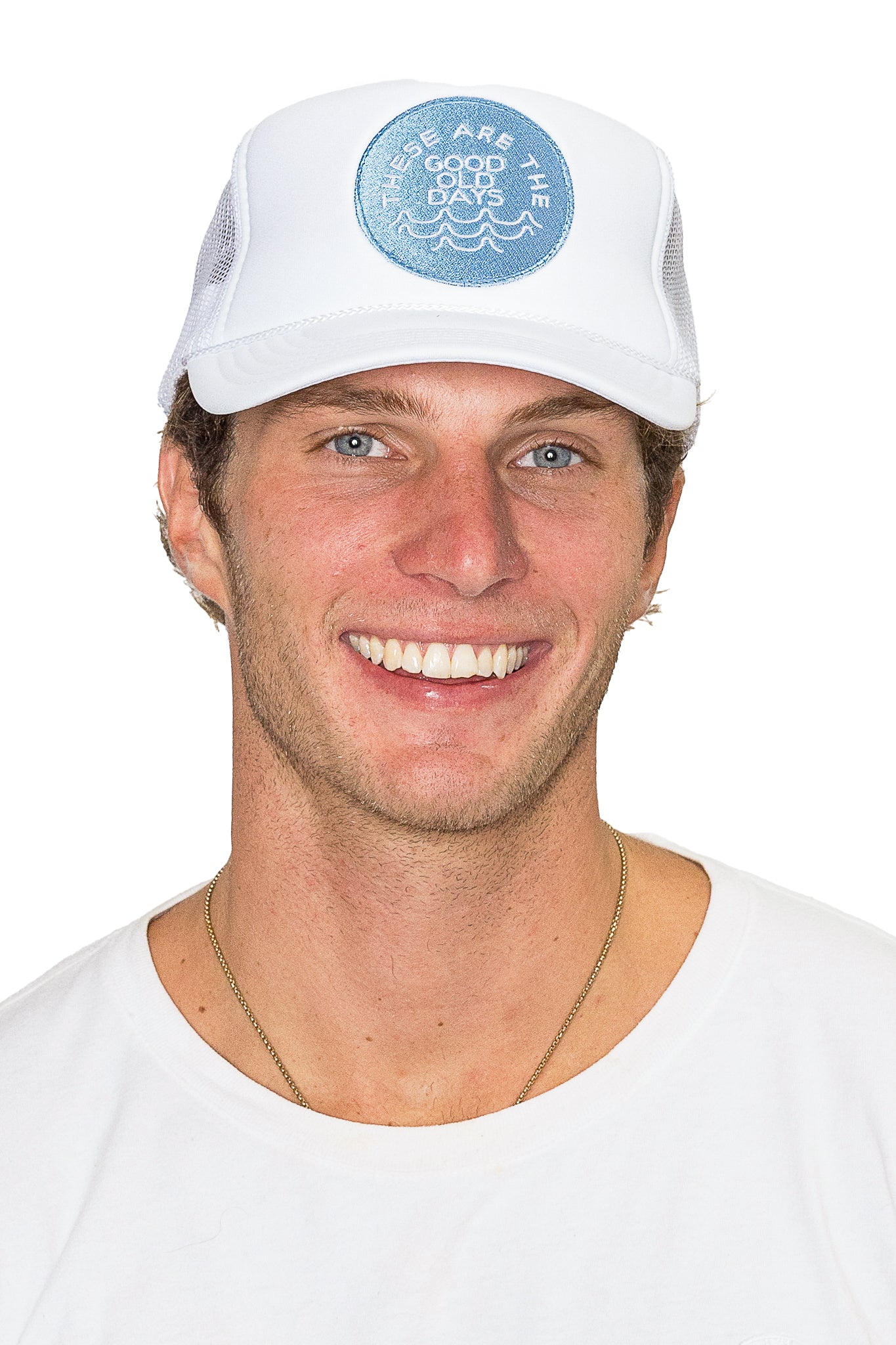 These Are The Good Old Days Trucker Hat in White
