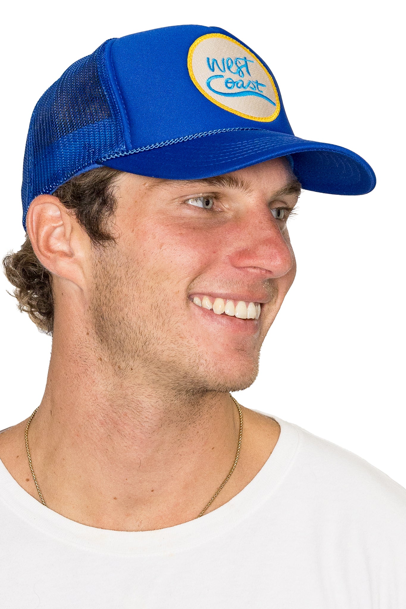 West Coast Trucker Hat in Royal Blue