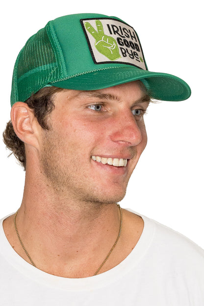 Irish Goodbye Trucker Hat in Green