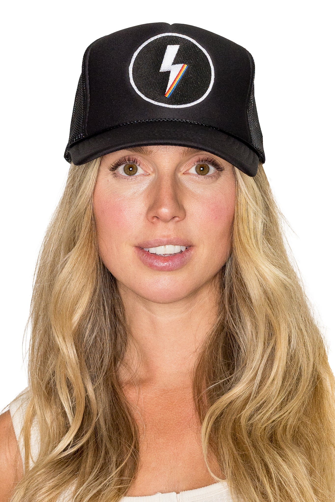 Electric Trucker Hat in Black