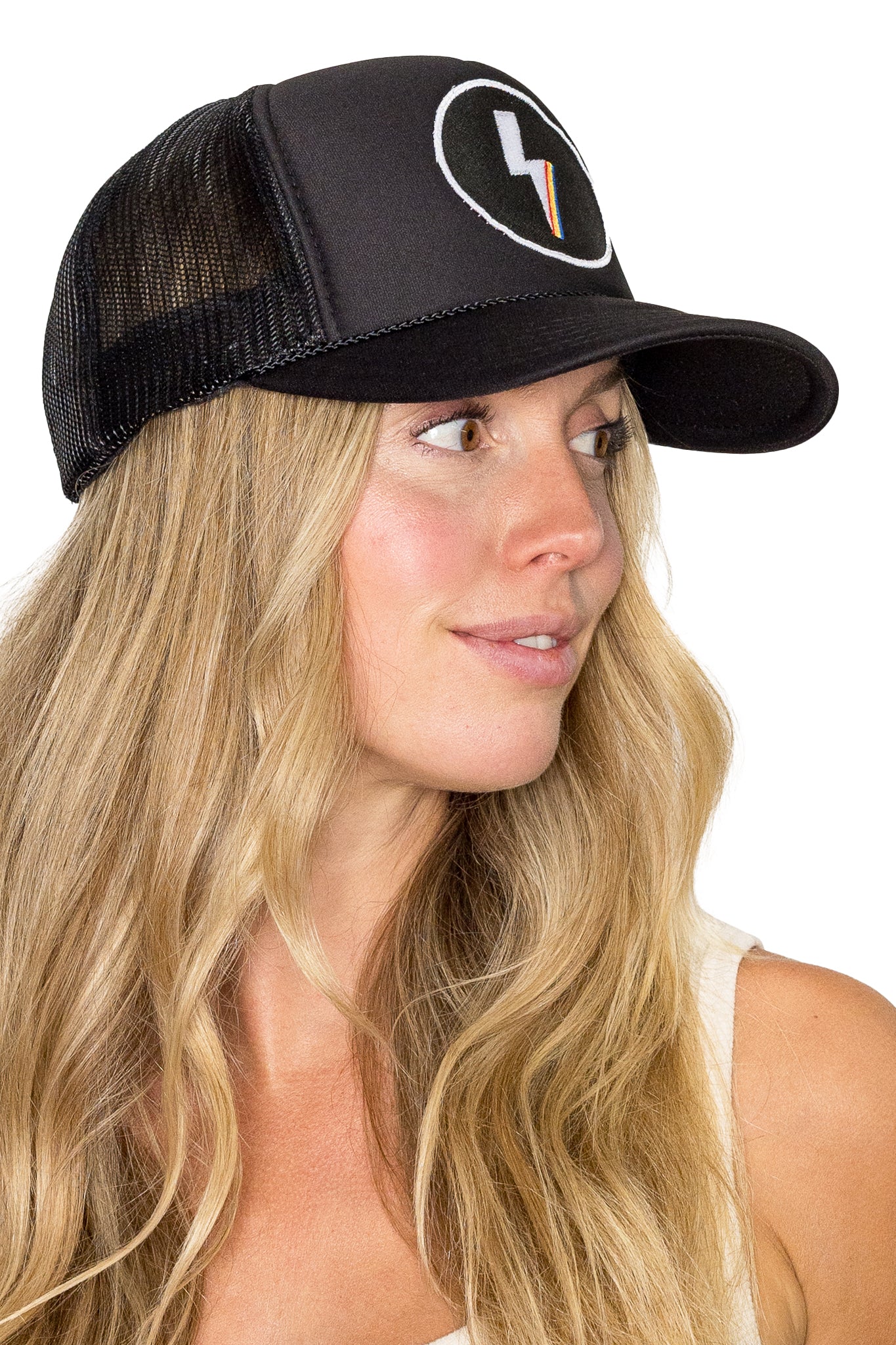 Electric Trucker Hat in Black