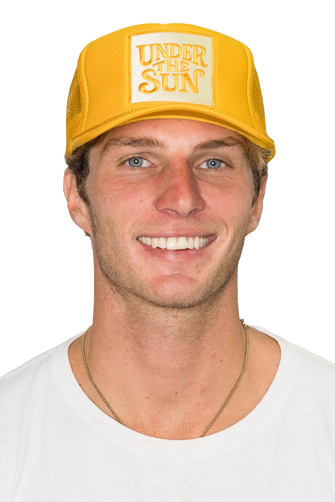 Under The Sun Trucker Hat in Gold