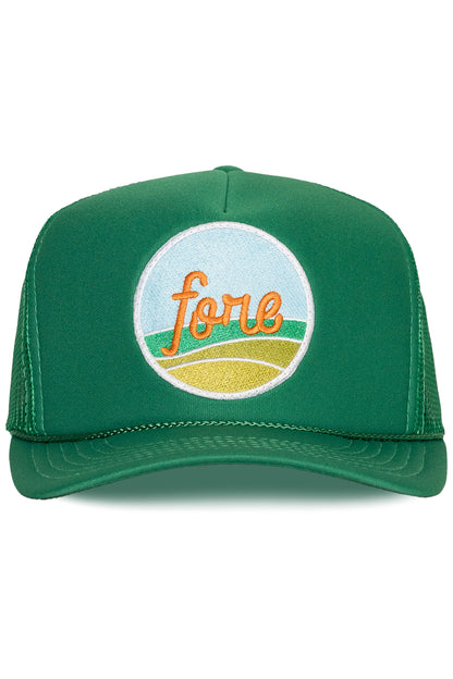 Fore Trucker Hat in Green