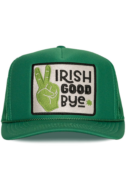 Irish Goodbye Trucker Hat in Green