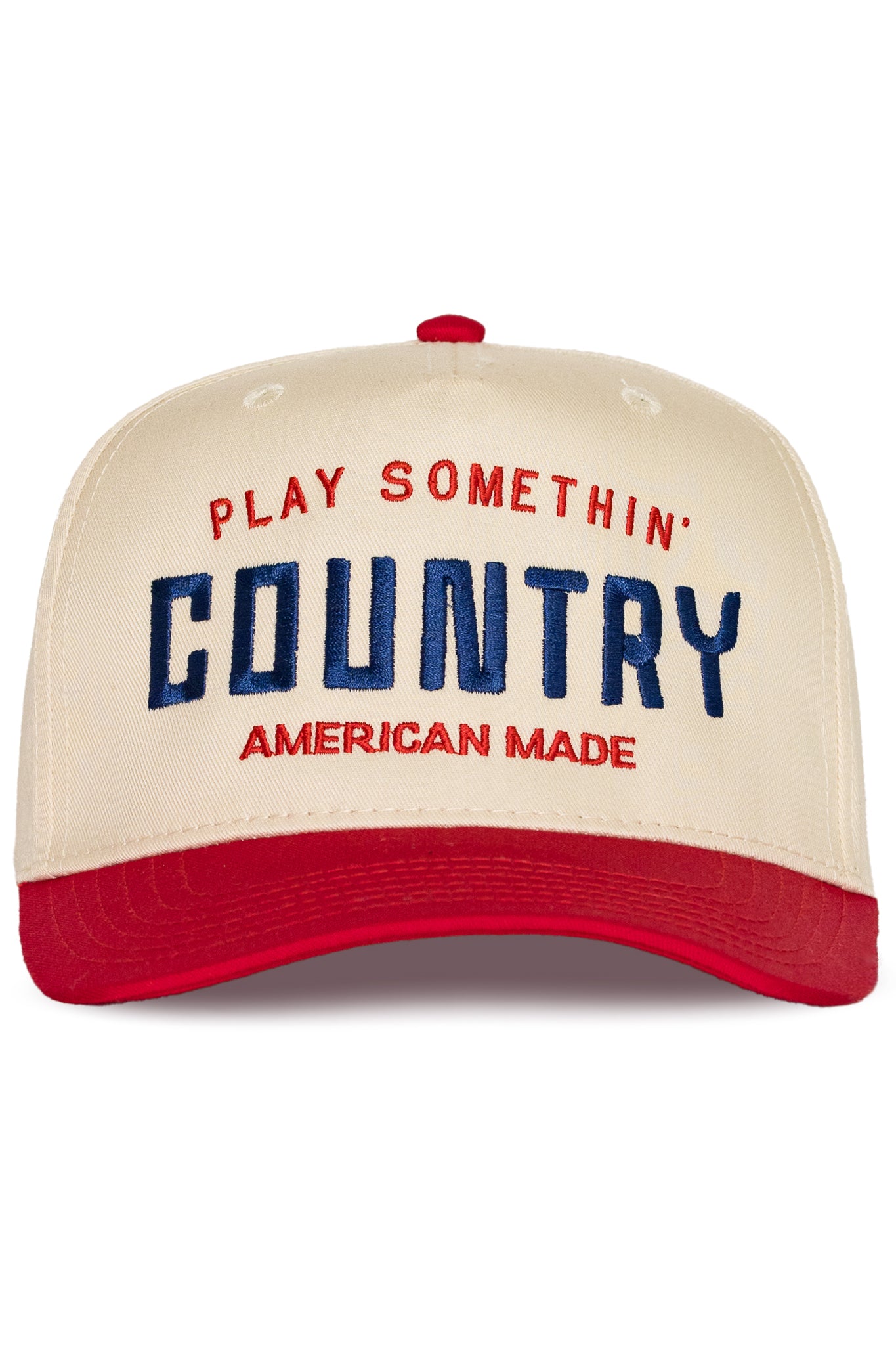 Play Somethin' Country Trucker Hat in Red Natural
