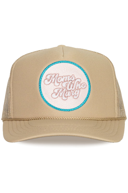 Moms Who Marg Trucker Hat in Tan