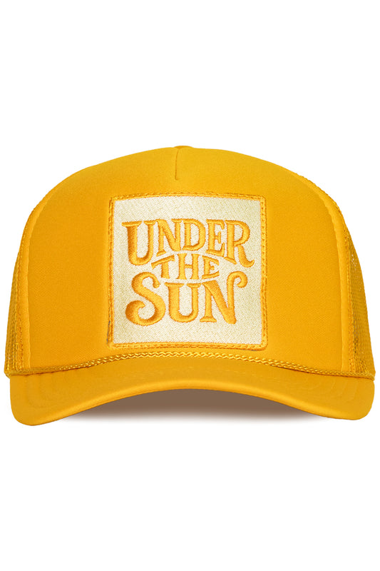 Under The Sun Trucker Hat in Gold