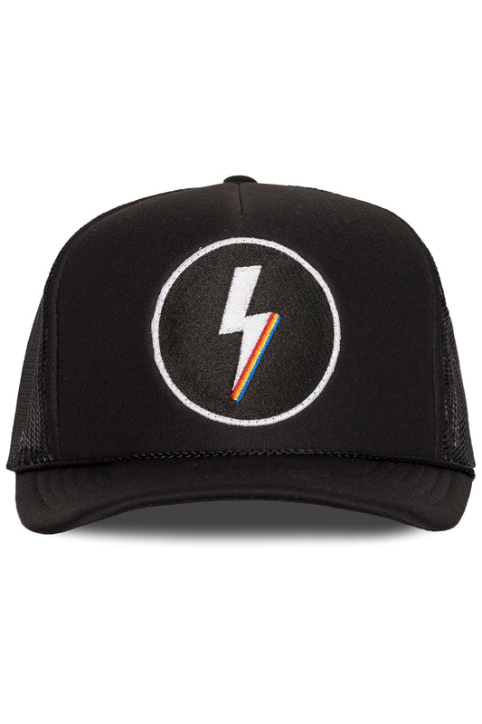 Electric Trucker Hat in Black