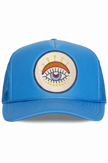 Third Eye Trucker Hat in Blue