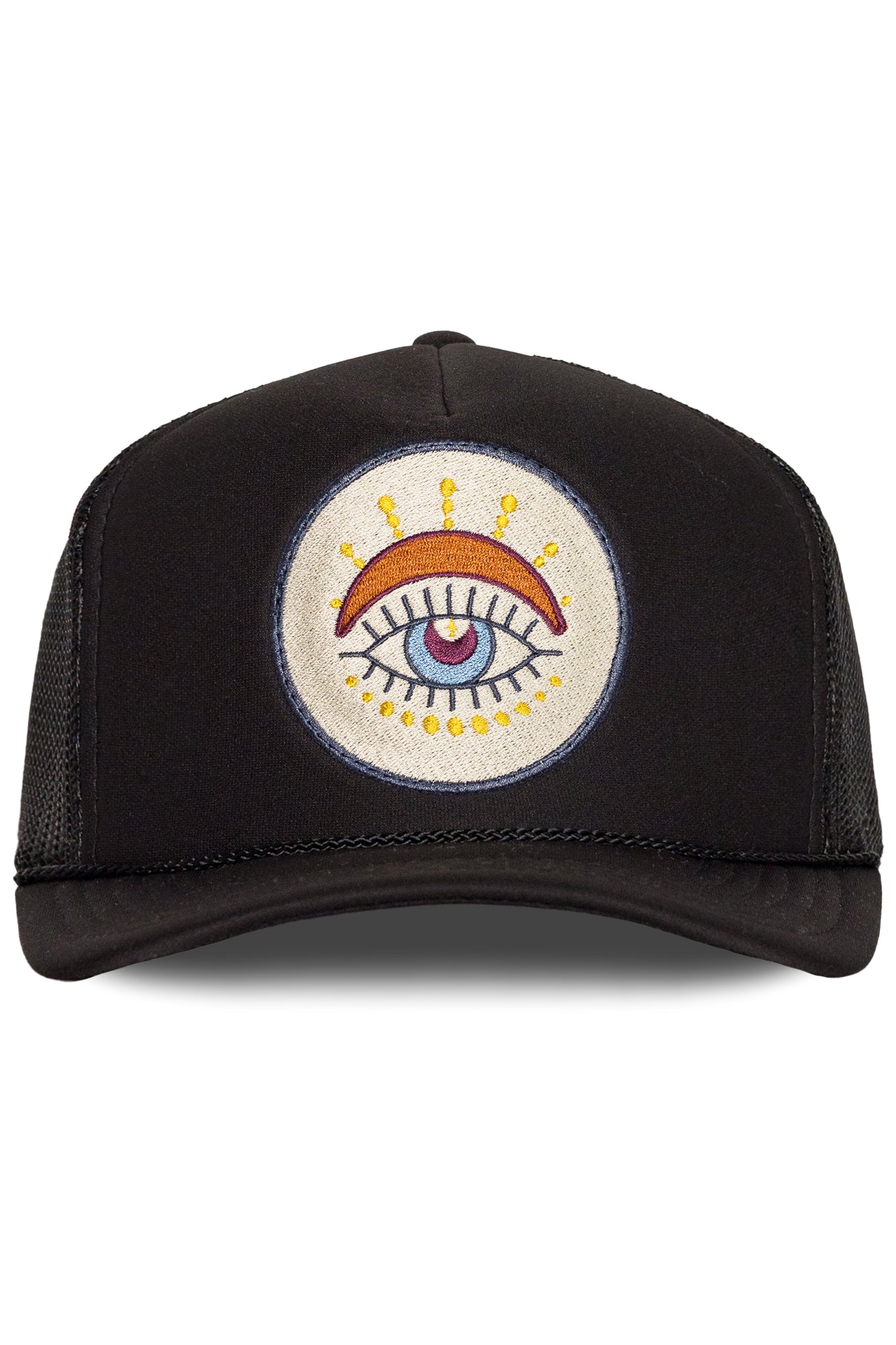 Third Eye Trucker Hat in Black