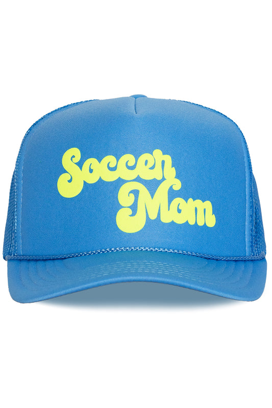 Soccer Mom Trucker Hat in Blue