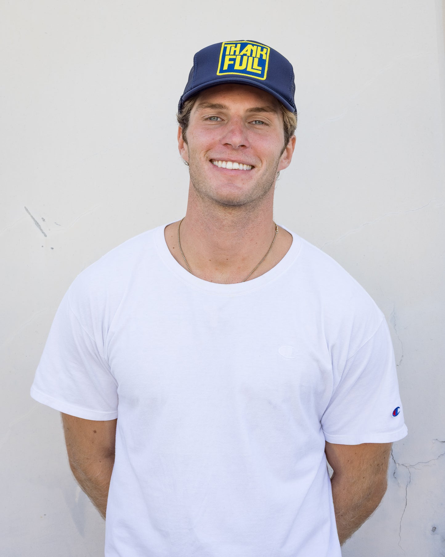 Thankful Trucker Hat in Navy