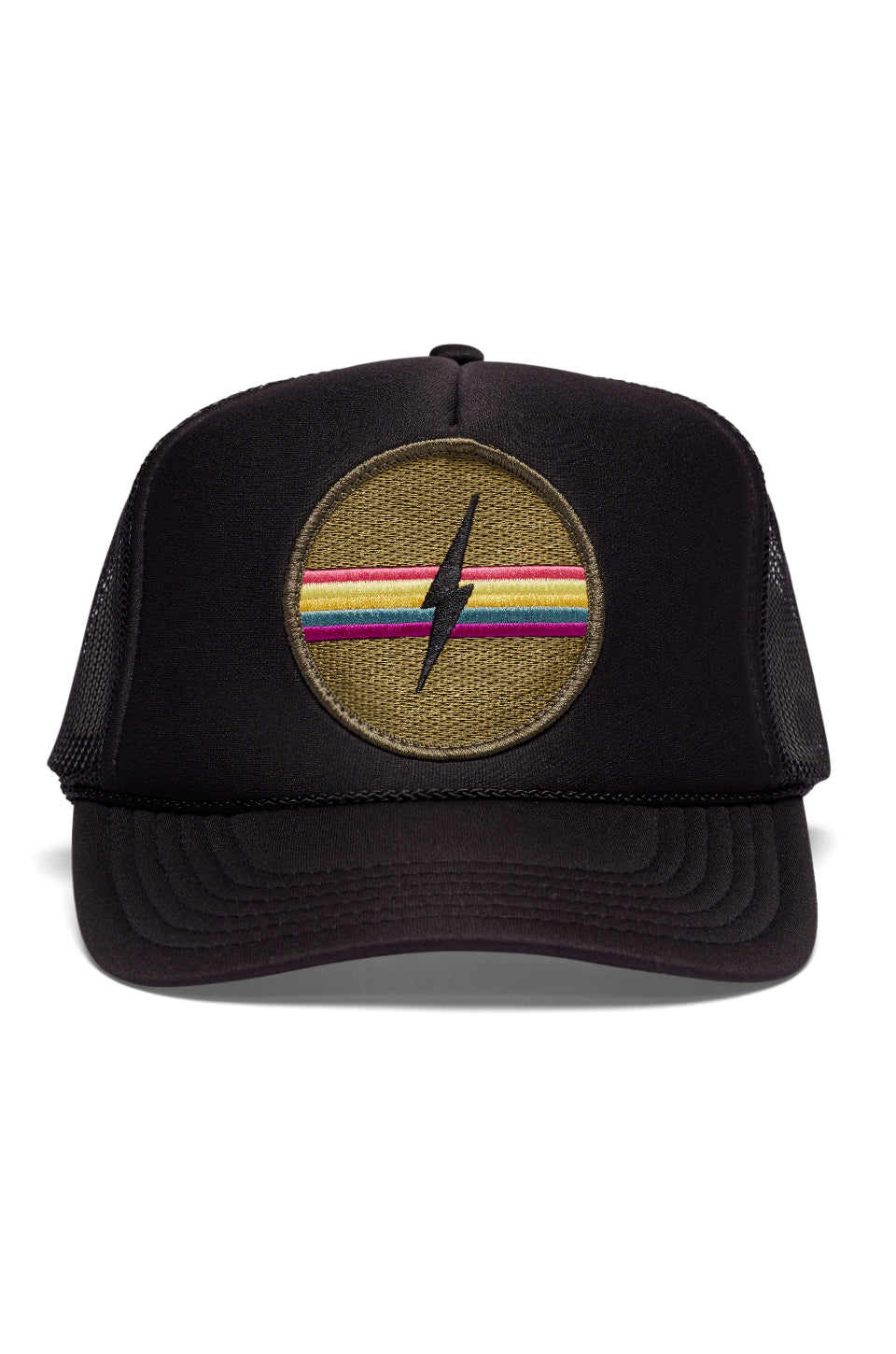 Electric Rainbow Hat - Black