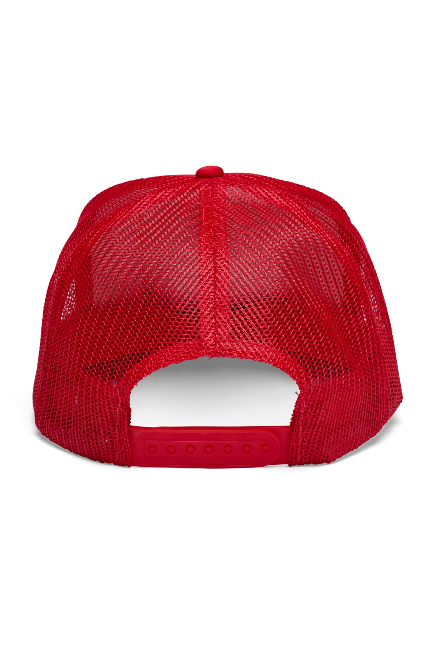 Locals Only Script Trucker Hat in Red