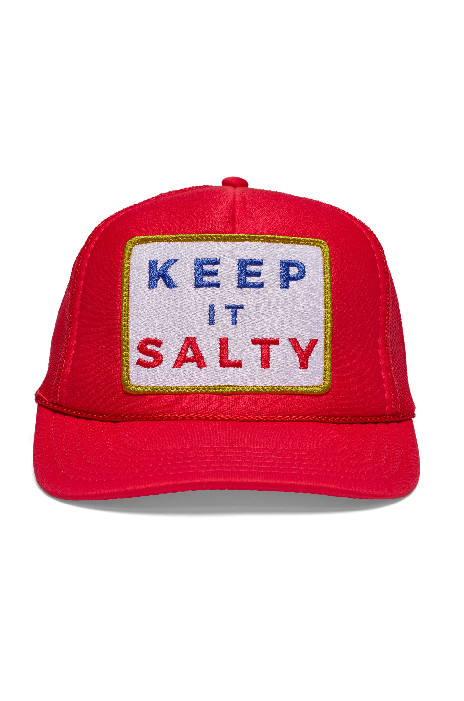 Keep It Salty Trucker Hat in Red