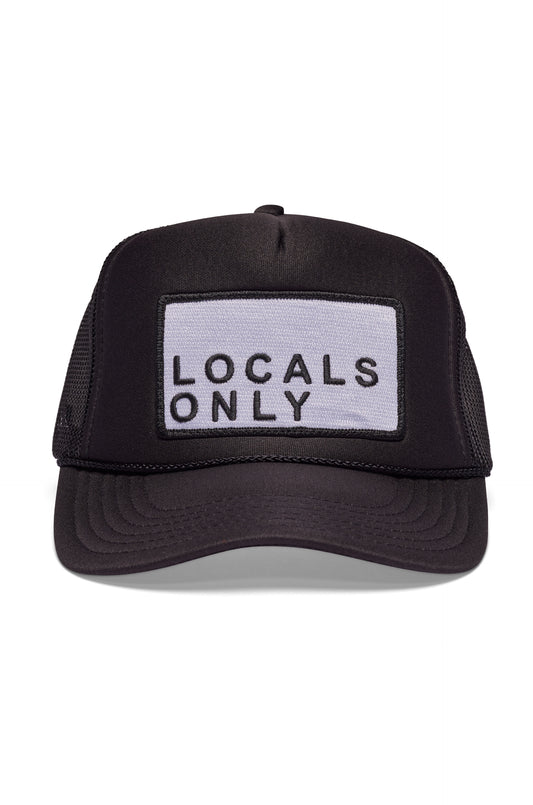 Locals Only Youth Trucker Hat in Black