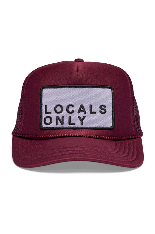Locals Only Hat - Maroon