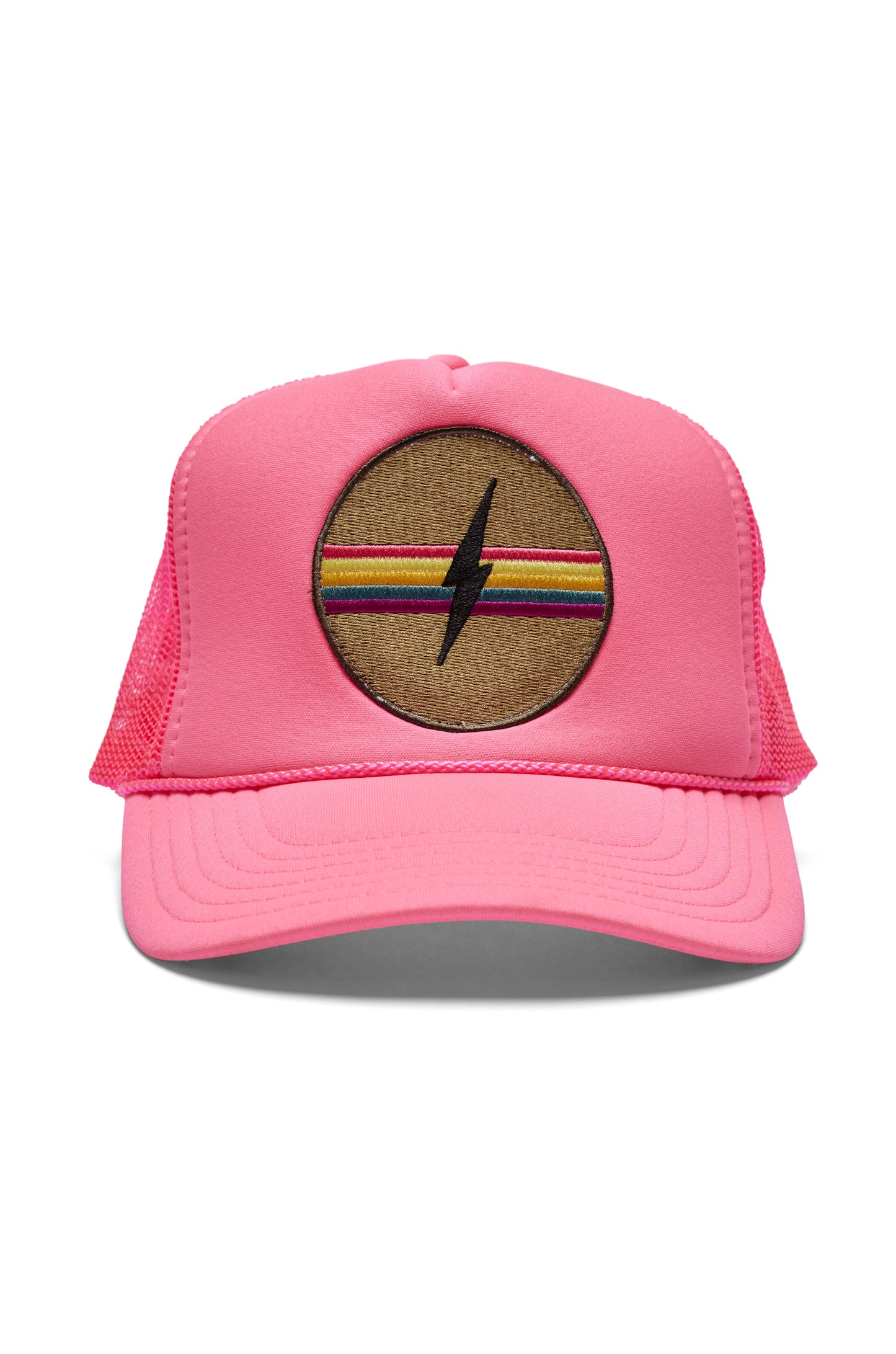 Electric Rainbow Hat - Pink