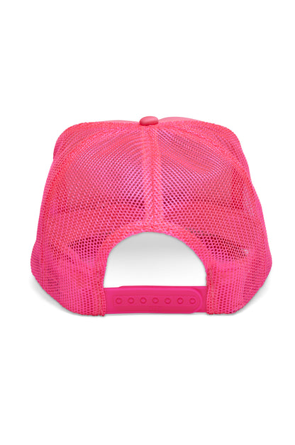 Easy Livin' Trucker Hat in Pink