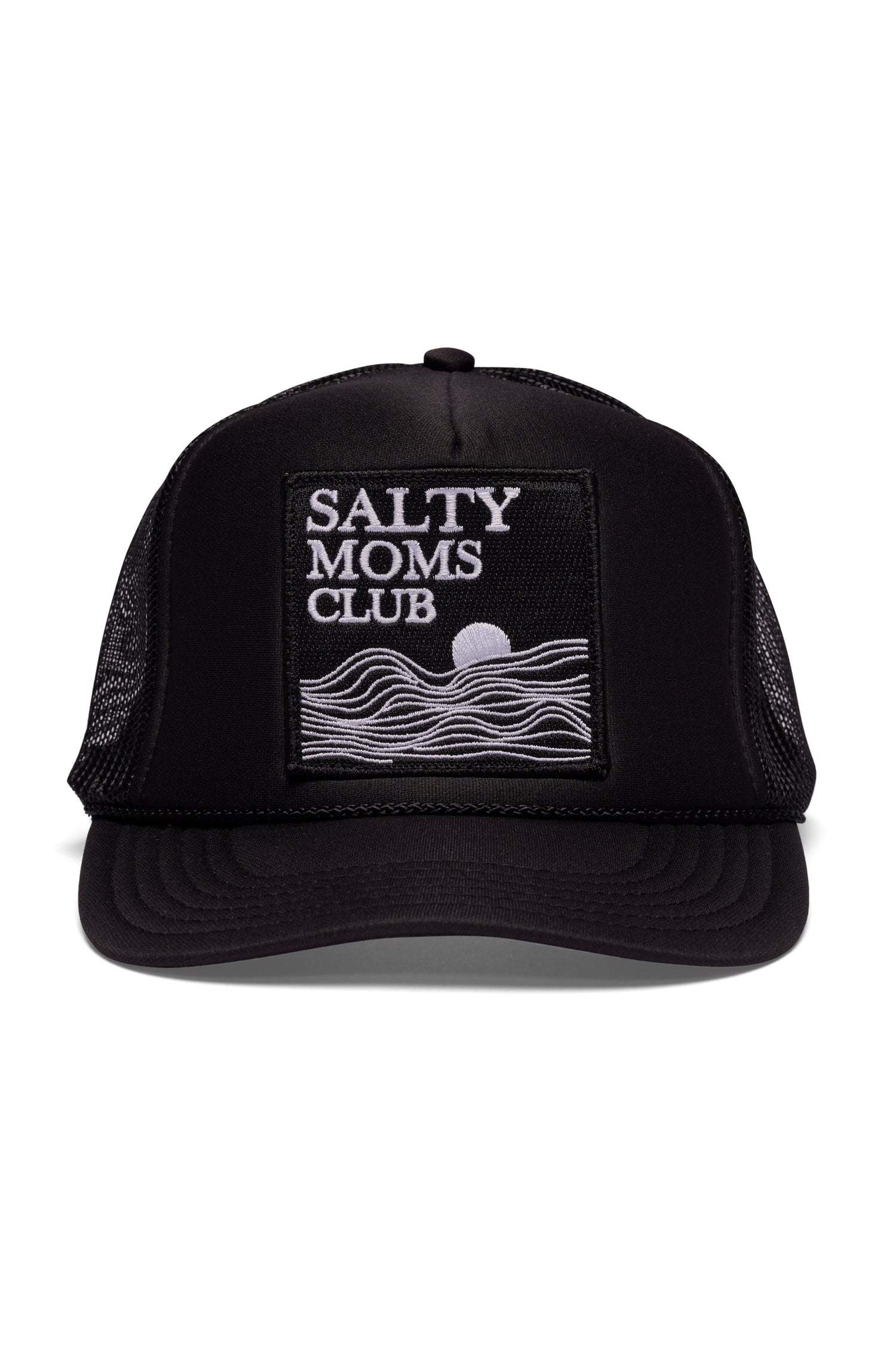Salty Moms Trucker Hat in Black