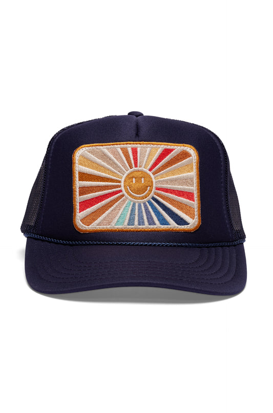 Rays Of Happy Trucker Hat In Navy