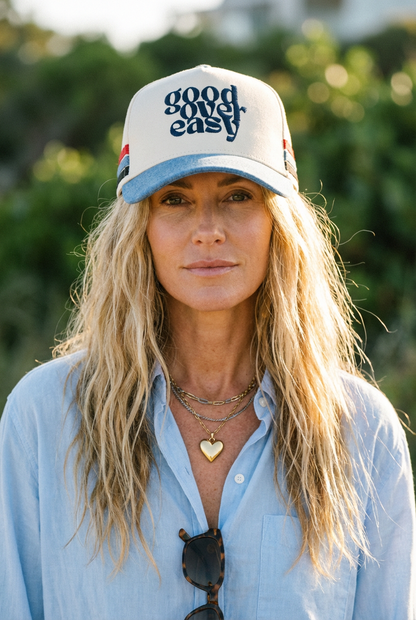 Good Over Easy Trucker Hat Denim