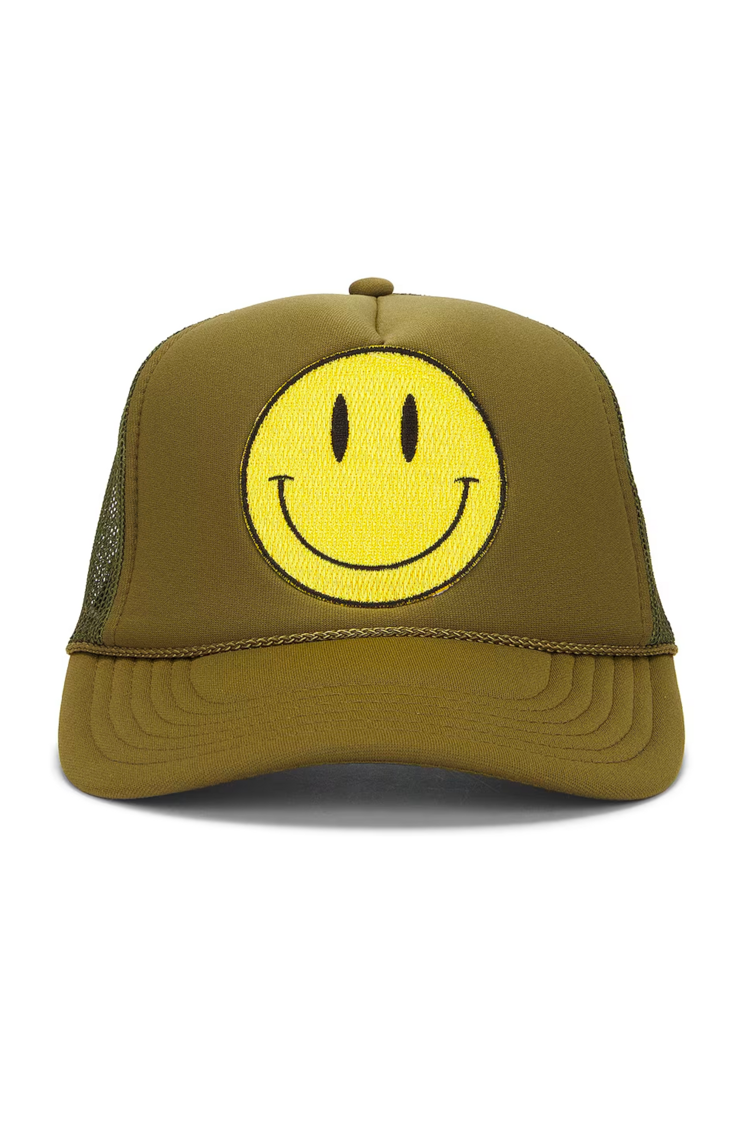 Unisex trucker hat featuring a versatile design with breathable mesh panels and adjustable snapback closure