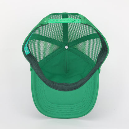 Santas Helper Trucker Hat in Green