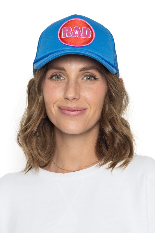 Rad Star Trucker Hat in Blue