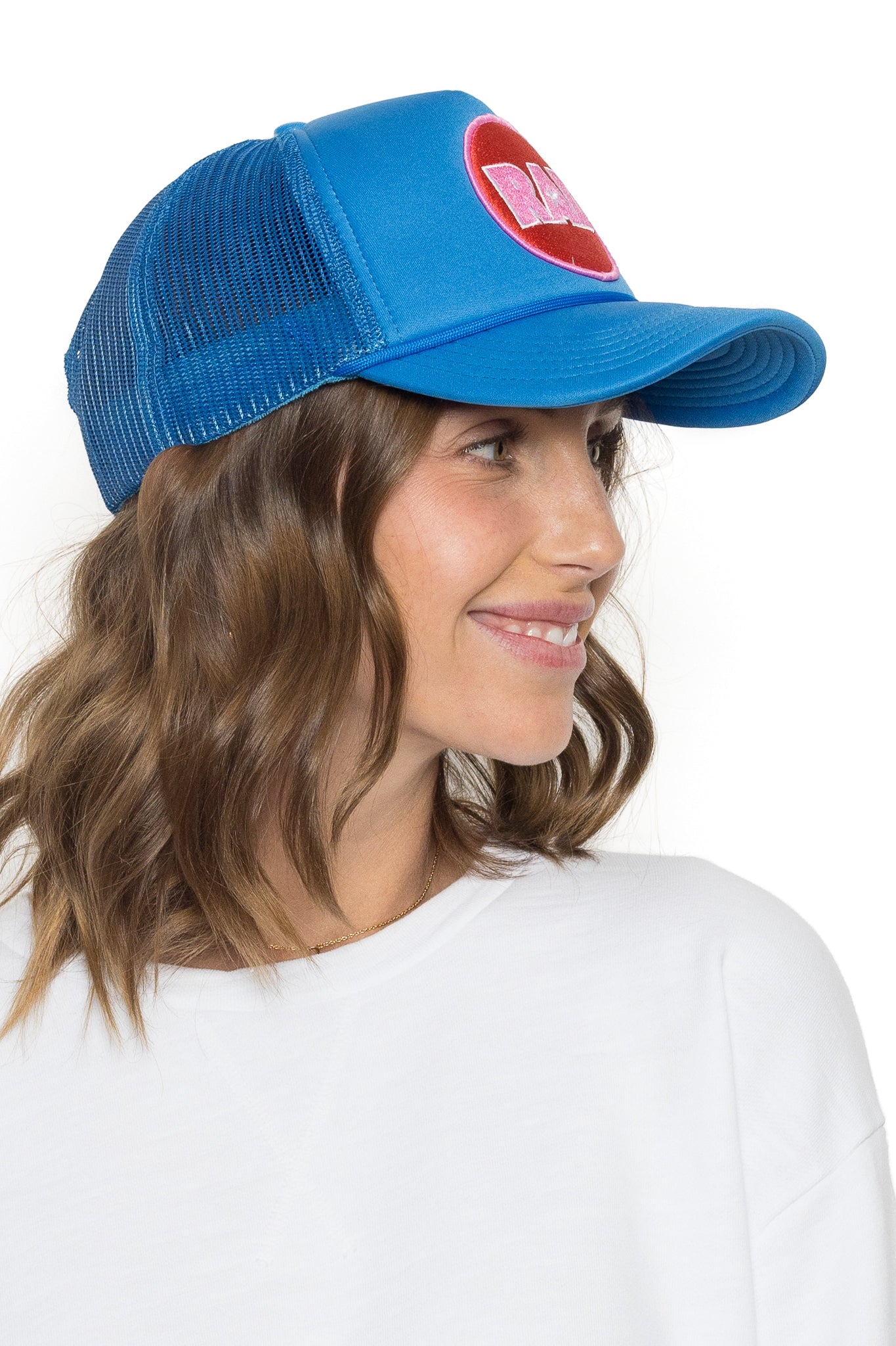 Rad Star Trucker Hat in Blue