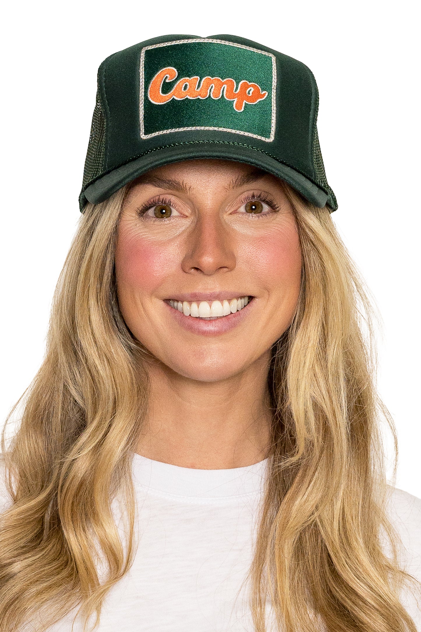 Camp Trucker Hat in Emerald Green