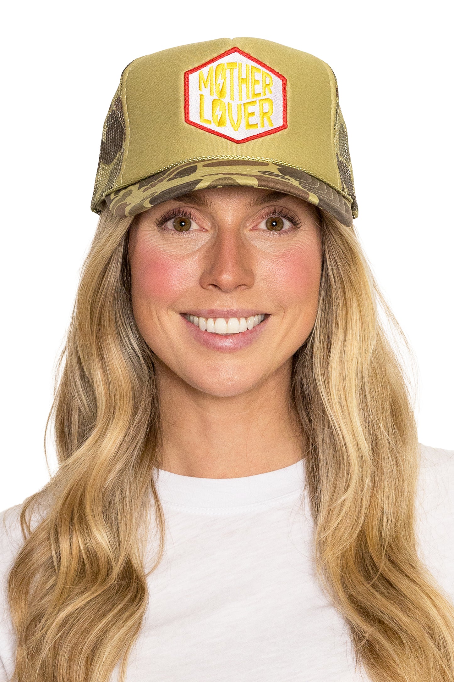 Mother Lover Trucker Hat in Camo Split