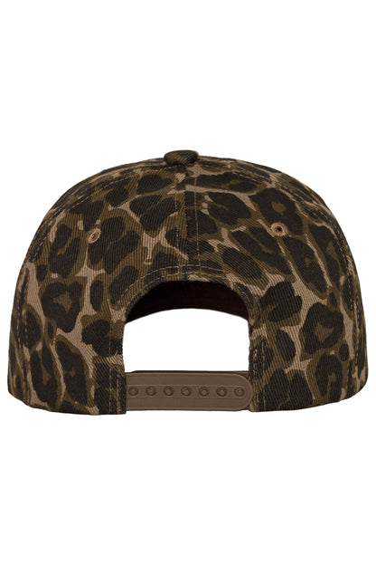 Surviving Snapback Hat in Leopard Red