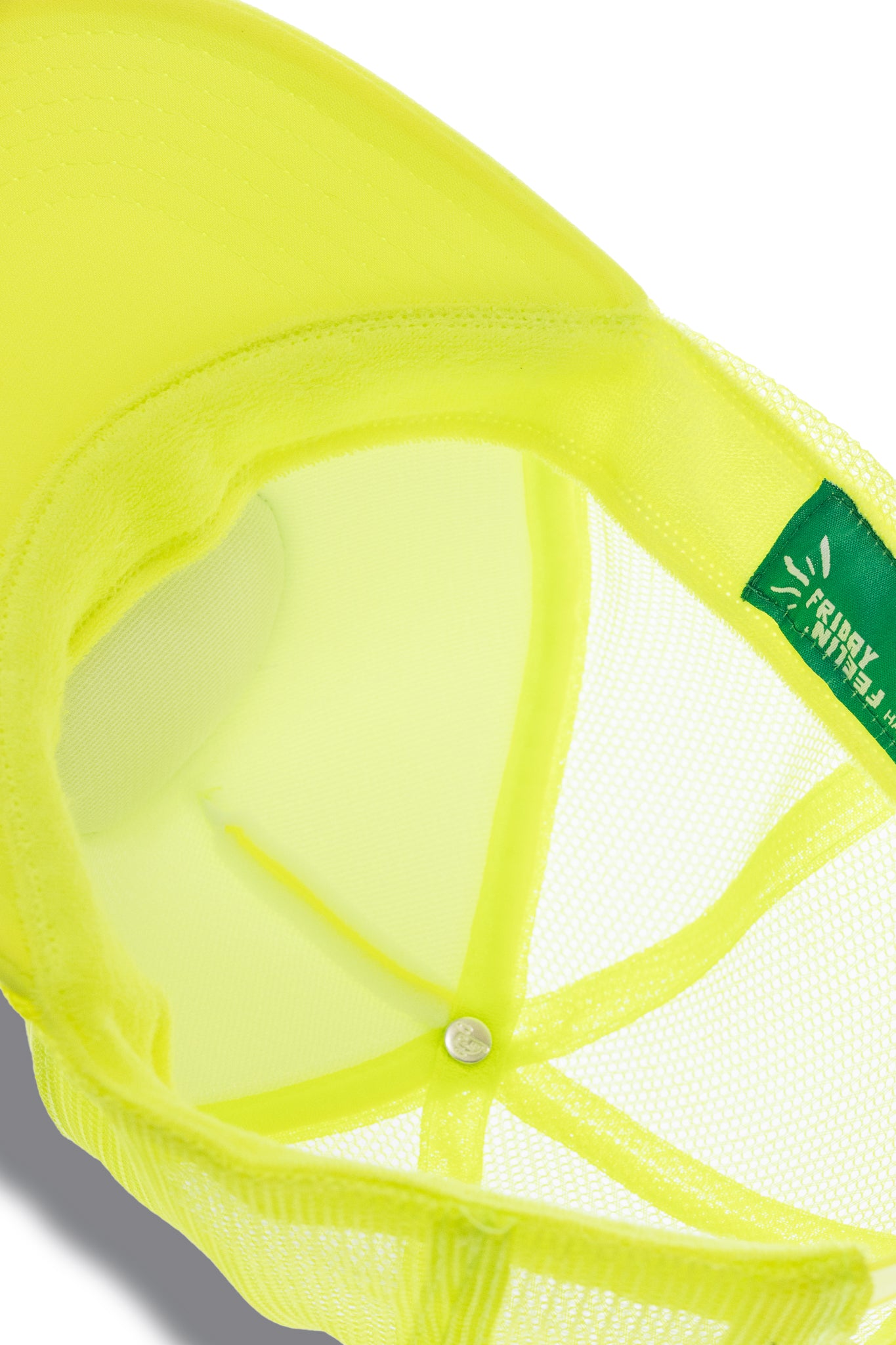 Vibes Trucker Hat in Neon Yellow 1/1