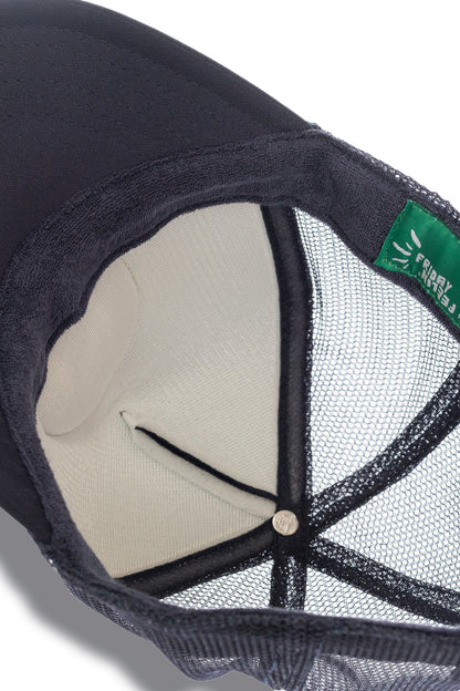 C'est La Vie Trucker Hat in Navy