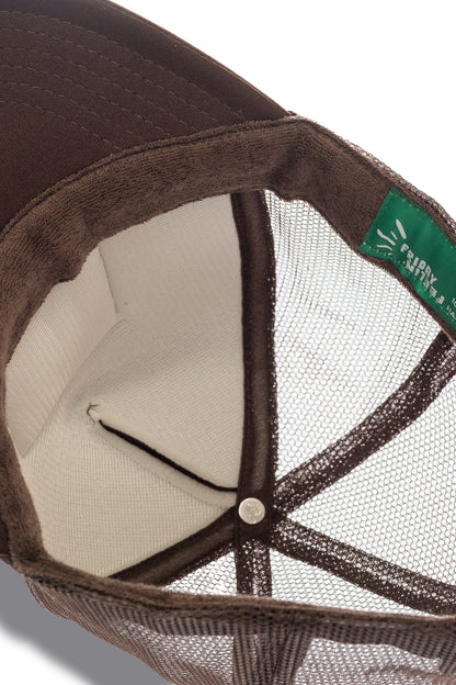 Stay Wild Trucker Hat in Brown