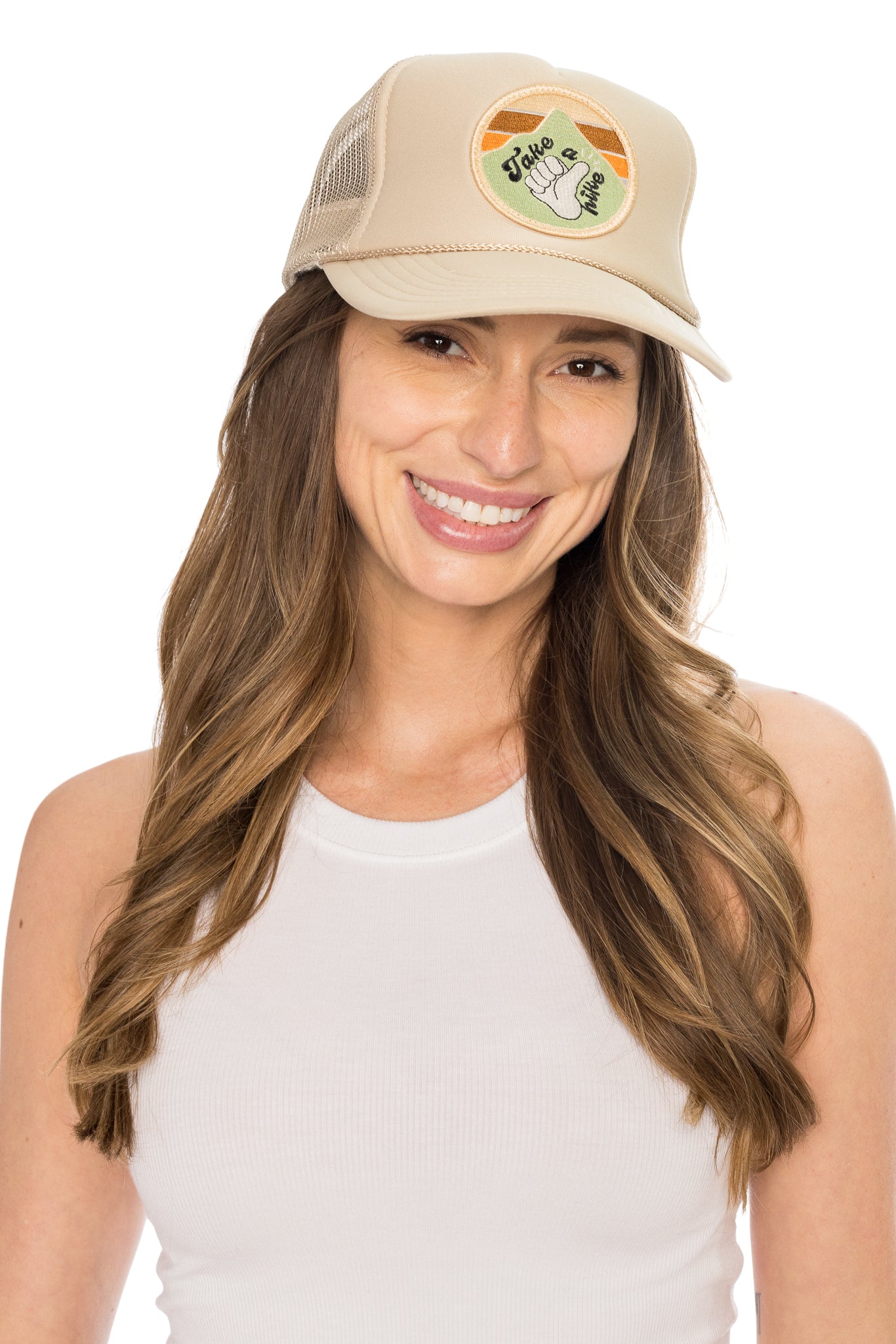 Trucker Hat in Tan