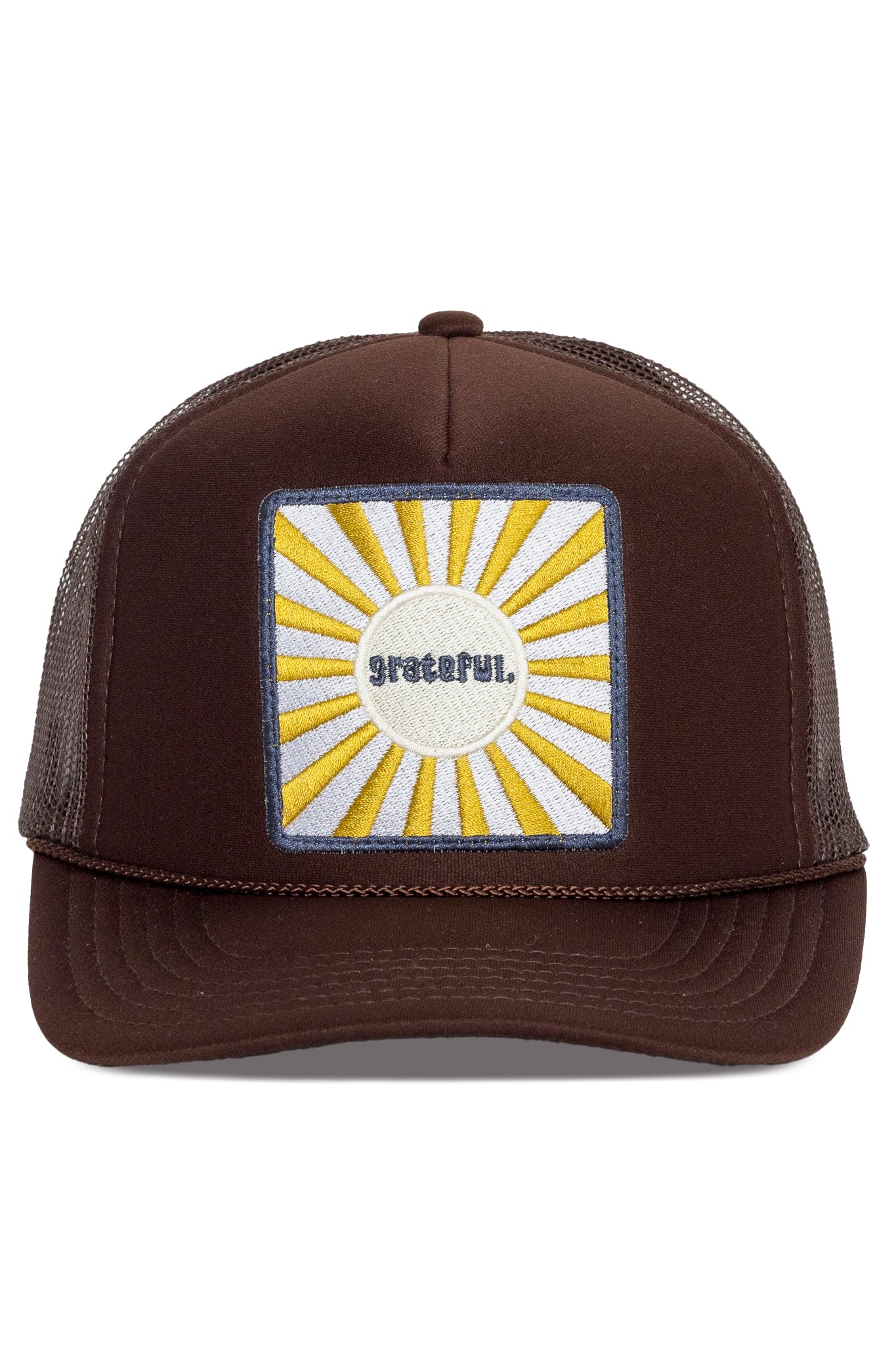 Grateful Trucker Hat in Brown