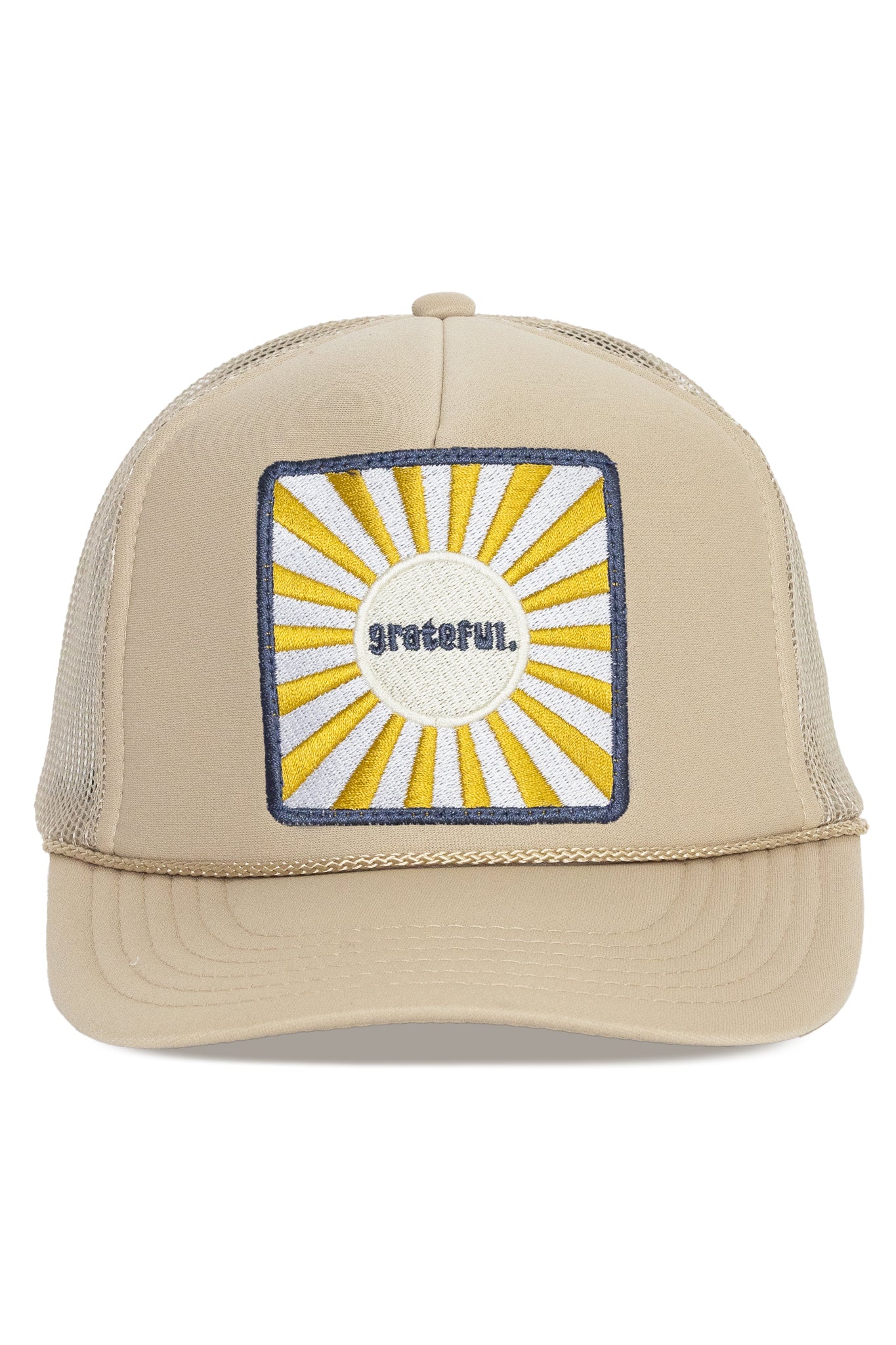 Grateful Trucker Hat in Tan