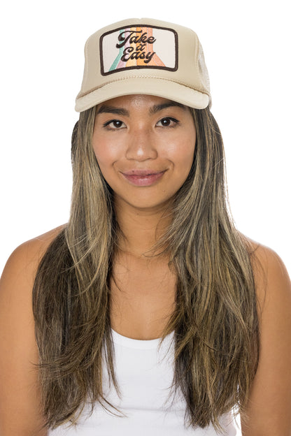 Trucker Hat in Tan