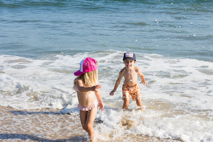 Locals Only Youth Trucker Hat in Hot Pink Split