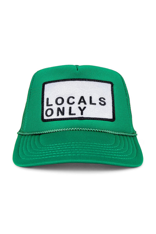 Locals Only Trucker Hat in Green