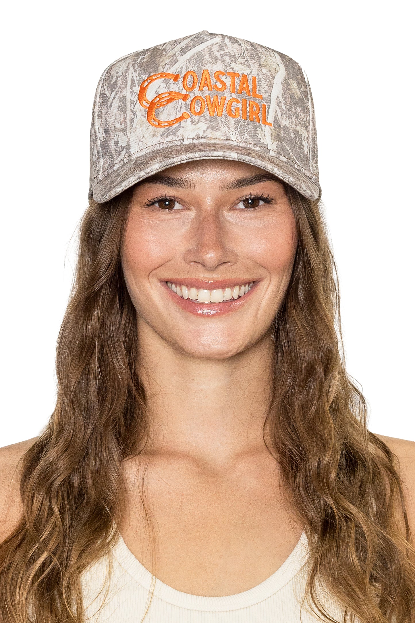 Coastal Cowgirl Snapback Hat in Camo