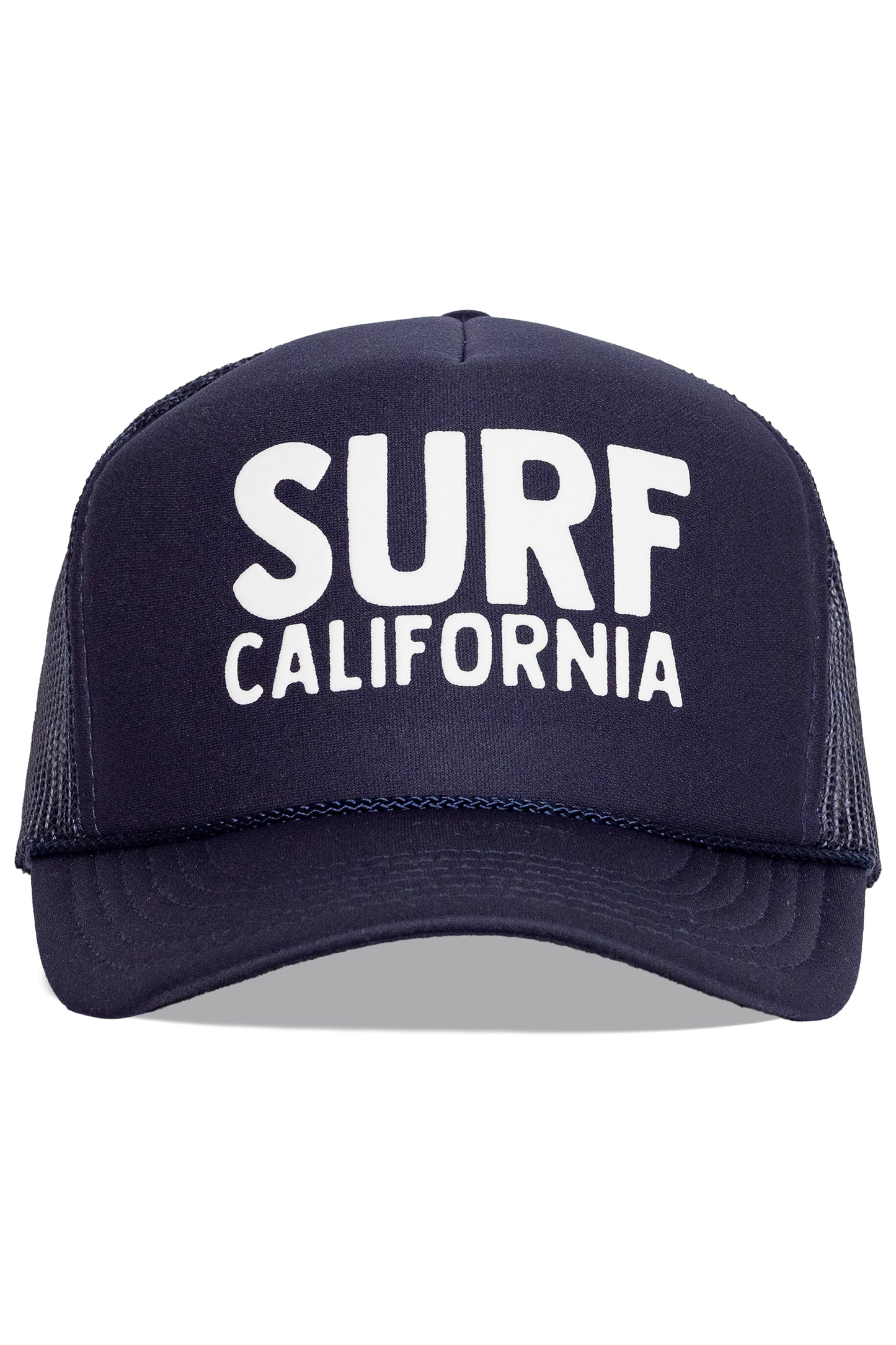 Surf California Trucker Hat in Navy with White