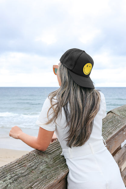 Winky Trucker Hat in Black