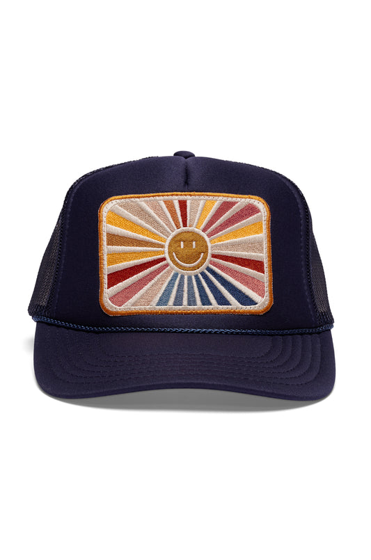 Rays Of Happy Trucker Hat In Navy